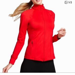 Spanx Red Active Contour Jacket Size L